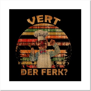 Vintage Vert Der Ferk Posters and Art